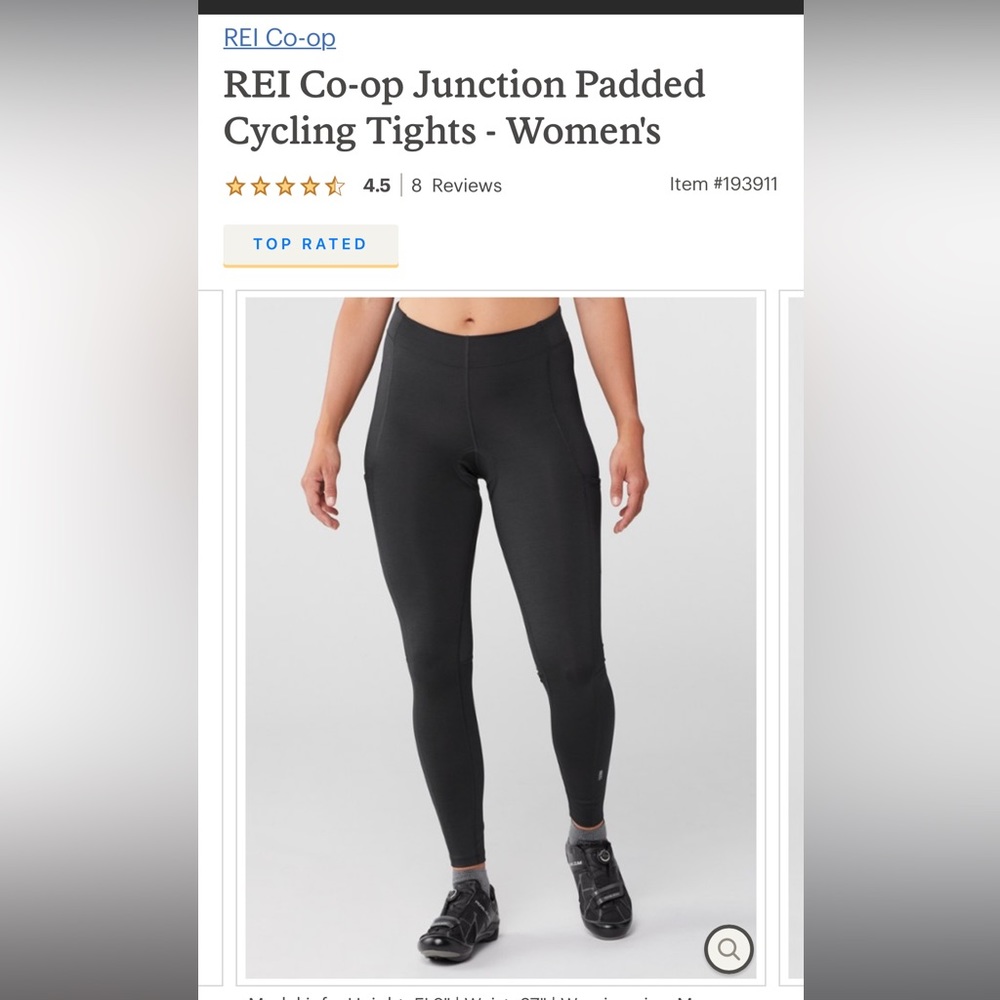 REI Co-op Junction Padded Cycling Tights - Women's M